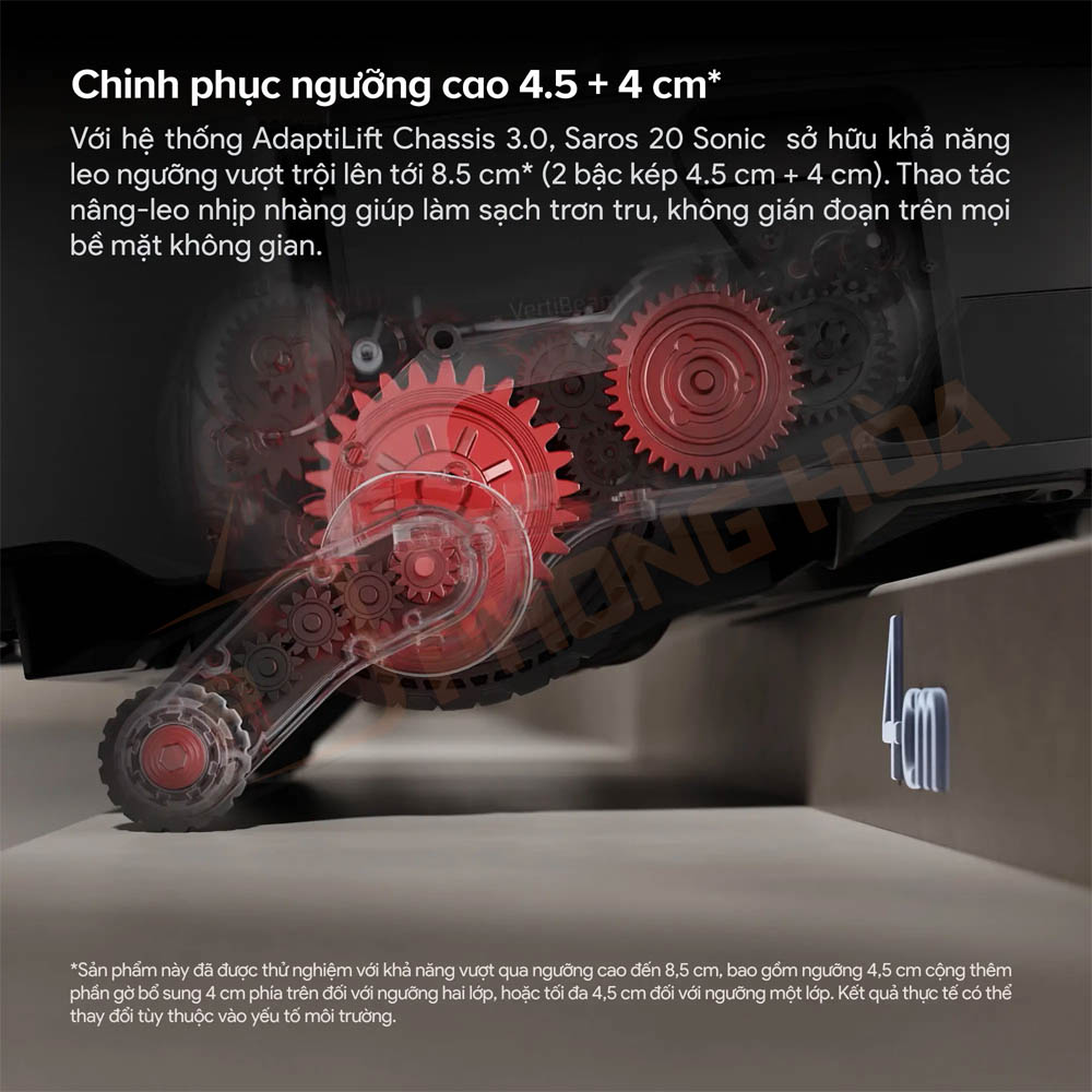 robot hut bui lau nha roborock saros 20 sonic 9 Khung gầm AdaptiLift Chassis 3.0